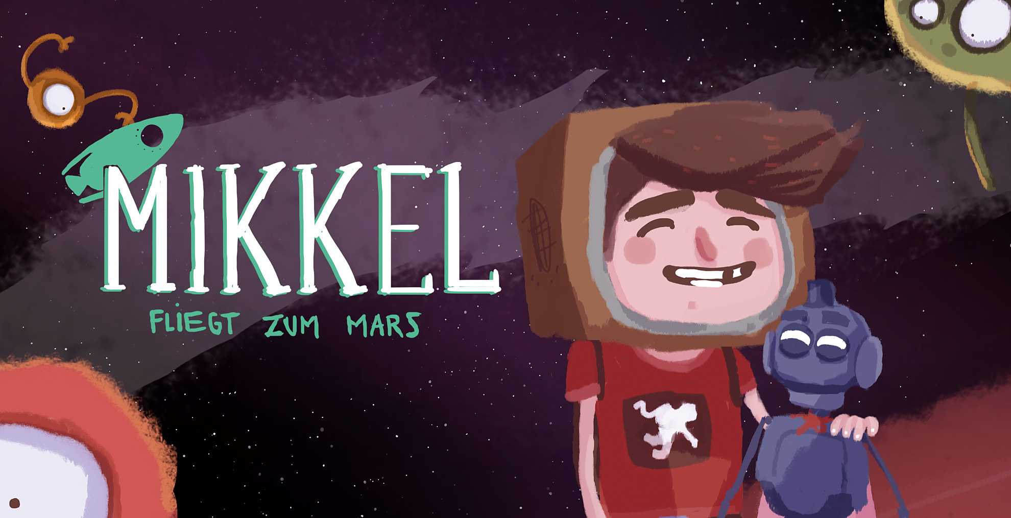 Mikkel fliegt zum Mars